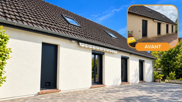 Rénovation d’une façade extérieure