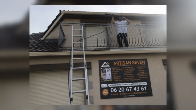 Nettoyage de la façade d’une maison